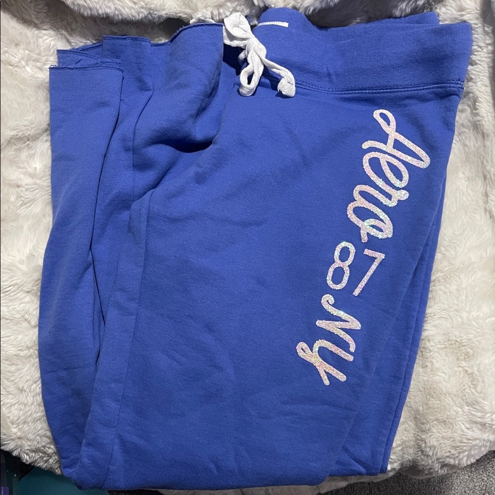 NWOT Aeropostale sweat pants glitter and drawstring